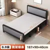 Cama plegable para una persona, diseño simple reforzado para dormitorio en casa, siesta en la oficina, dormitorio, cama de tablero duro, cama de hierro