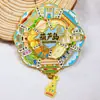 Ímã de Geladeira Rotativo de Três Camadas de Metal Atrações Turísticas da Cidade Presentes Culturais e Criativos Xiamen Chongqing Lembranças Tridimensionais Criativas