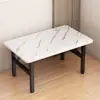 Mesa Baja Plegable, Mesa Cuadrada Simple para Exteriores, Mesa de Comedor para Casa de Alquiler y Dormitorio, Mesa Pequeña de Piso para Montaje de Puesto, Mesa de Comedor Rectangular