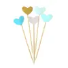Cartão de cor criativo rosa amor/cartão de cor/layout de mesa de sobremesas doces para múltiplos bolos 5 peças