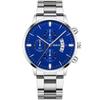 Wish Reloj de Pulsera de Acero Transfronterizo para Hombre de Acero Inoxidable con Calendario de Tres Ojos Cuarzo Aleación Reloj Dropshipping