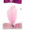Tiara de Cabelo para Adultos e Crianças, Tiaras de Pena de Avestruz, Acessórios de Cabeça de Pena Lantejoulas, Tiaras Bordadas com Diamantes, Acessórios de Cabeça para Performance, Acessórios de Cabeça Indianos