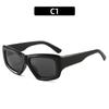 Gafas de Sol Retro de Montura Grande Polígono Y2K para Mujer, Moda Personalizada, Chica Caliente Urbana, Gafas de Sol Fotográficas, Gafas de Moda Europeas y Americanas para Hombre