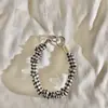 Ins Niche Rosa Cuadros Plisado Pulsera Funda para Teléfono Móvil Pulsera de Cadena Pulsera Correa de Muñeca Antiperdida Colgante Universal