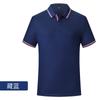 Polo de Lapela com Blocos de Cor, Corte Slim, Logotipo Personalizável, Roupa de Trabalho Bordada Masculina, Manga Curta, Casual e Versátil