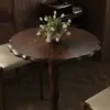 Mesa y silla de cafetería vintage combinadas, silla de tienda de postres y repostería, tienda de té con leche, restaurante americano occidental, mesa de madera maciza comercial