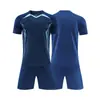 Nuevos Uniformes de Fútbol de Primavera, Uniformes de Entrenamiento, Uniformes Deportivos Lisos de Secado Rápido para Todo el Cuerpo para Adultos y Niños, Trajes de Manga Corta con Cuello Redondo