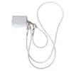 Para Estojo Protetor de Fone de Ouvido AirPods 4 Estojo de Couro Business Apple 1ª/2ª Geração Pro2 Cordão Bluetooth Sem Fio de Cor Sólida