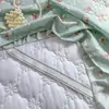 Falda de Cama Acolchada Estilo Coreano Colcha Pieza Única Estilo Pastoral Falda de Cama con Volantes de Encaje Delantal Cubierta Protectora Todas las Estaciones Universal Primavera Otoño