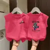 Chaleco de Algodón Puro Estilo Americano para Niños Camiseta sin Mangas para Niños y Niñas Verano Nuevo Estilo Tallas Medianas y Grandes Moda Infantil Chaleco Casual