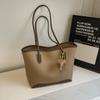 Vintage Contraste Cor Costura Feminina Grande Capacidade Nova Outono e Inverno Moda Bolsa de Ombro Casual Trabalho Viajante Estilo Ocidental Bolsa Tote