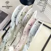 Tela Floral de Primavera con Pensamientos de Siete Colores con Hilo para Envolver Ramo Cinta para Envolver Flores Material Hecho a Mano DIY Floristería