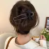 Pinza de pelo de felpa para otoño e invierno, elegante y a la moda, tamaño grande, pasador lindo para la parte trasera de la cabeza, pinza superior linda, accesorio para el cabello