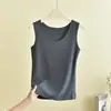 Nuevo Chaleco Térmico para Mujer Otoño/Invierno 2026, Forrado de Felpa y Engrosado, Top Cómodo de Color Sólido para Vestir por Capas