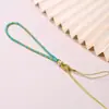 Nó Flor de Pessegueiro Trançado Corda para Celular Acessórios DIY Pingente Cordão Corda Simples Retrô Corda de Pulso Pingente para Celular