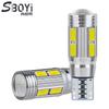 Lâmpada LED para carro Shangbaiyi decodificadora T10 lâmpada pequena 5630-10smd lâmpada canbus lâmpada de largura lâmpada lateral da porta lâmpada traseira