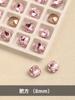 Rosa neto rojo diamante de uñas lote completo de cristal de fondo puntiagudo polvo de niña amor caramelo roca multi-corte diamante con forma especial joyería de uñas