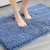 Alfombra de Piso de Baño de Chenilla Color Puro Espesada Absorbente de Agua Antideslizante Resistente a las Manchas Alfombra para Pies Alfombra de Dormitorio Alfombra para Puerta de Inodoro