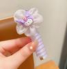 Kulomi niños rollo teléfono línea pelo anillo pelo niña Sanrio banda de goma niña trenza cuerda cabeza venta al por mayor