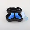 Protetores auriculares para natação clipe de nariz conjunto redução de ruído protetores auriculares de silicone partículas clipe de nariz anti-engasgo equipamento profissional para treino de natação