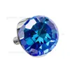 Brinco de Titânio F136 Tendência Bola de Espelho Rosca 1.2 Rosca 0.9 Espiral Interna Piercing de Orelha Piercing de Língua Cabeça de Reposição Acessórios