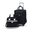 Bolsa con Carrito de Ruedas Universal Bolsa de Viaje para Mujer Caja de Cabina Portátil Bolsa de Viaje para Distancias Cortas Estilo Coreano Bolsa de Equipaje Portátil Moderna