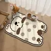 Tapete de PVC para Pet para Uso Doméstico, Tapete de Alimentação Impermeável de Couro para Gatos e Cachorros, Antirrespingo, Antivazamento, Resistente a Manchas, Tapete Cartoon