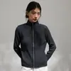 Cardigan de punto acanalado ajustado para mujer, nuevo estilo de principios de otoño, diseño texturizado, efecto adelgazante, cuello semi-alto, suéter de punto con cierre de cremallera