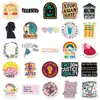 50 Pegatinas Creativas Personalizadas en Inglés sobre Justicia Social para Cuadernos y Maletas