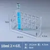 Rack para Tubos Colorimétricos de Vidrio 10ml 25ml 50ml 100ml Rack para Tubos de Ensayo 6 Agujeros 12 Agujeros 24 Agujeros 30 Agujeros Fila Única/Doble
