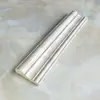 Borde Decorativo de Líneas para Pared de Fondo de TV Marco de Puerta de PVC Blanco Mate Europeo Borde de Cubierta de Ventana Tira de Cierre Estilo Chino