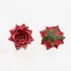 Cabezas de Flores de Rosa Artificiales (Ángulo Rosa) Ventas Directas de Fábrica Flores de Boda Diseño de Escena Exterior para Bodas Arco de Pared de Flores