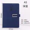 Hebilla Magnética en Forma de U Cuaderno de Negocios A5 Venta al por Mayor Bloc de Notas Engrosado Logo Impreso Cuero Suave Simple Cuaderno B5 Oficina