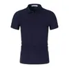 Camisas Polo Masculinas de Primavera e Verão com Logo Estampado, Manga Curta Bordada para Trabalho, Atacado para Grupos Corporativos