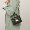 Bolso Pequeño para Mujer, Nuevo Estilo Primavera/Verano 2026, Bolso Acolchado con Cadena, Elegante Bolso Cruzado, Popular Bolso Cuadrado Pequeño para Verano