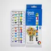 Pintura Acrílica Transfronteriza de 12 Colores 6ml Gouache Acrílico Pintura al Óleo Arte Pintura Especial Pintura Mural Set de Pintura