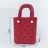 Bolsa Eva de Gelatina Pode Ser Acessórios DIY, Bolsa com Furos, Bolsa Fofa para Férias de Verão na Praia, Bolsa de Mão Simples para Mulheres, Versátil