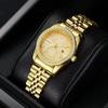Casaero Nova Marca de Relógio Feminino Negócios Simples Moda Tendência Calendário Pulseira de Aço À Prova d'Água Relógio Feminino Quartzo