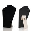 Estante para collares de franela de punto modelo humanoide cadena de exhibición tridimensional almacenamiento de pulseras pendientes estante de acabado estante de papel