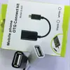Fio USB V8 OTG para Carregamento de Dados com Tampa Adaptadora de Fivela OTG Micro Fêmea Universal Linha de Transmissão