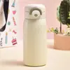 Copo Térmico Compacto Mini Portátil de Aço Inoxidável 304 para Mulheres, Portátil de Bolso, Copo Ervilha, Copo Fofo Feminino com Mola
