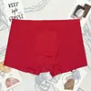 Ropa interior de seda helada para hombre nueva de verano, calzoncillos bóxer finos sin marcas para hombre, bóxer transpirable para jóvenes