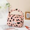 C Bolsa Cosmética Portátil de Pelúcia Leopardo Quente Transfronteiriça Bolsa de Armazenamento para Cuidados com a Pele de Viagem Bolsa de Armazenamento de Cosméticos de Viagem