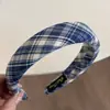Diadema a cuadros retro para mujer, Pasador simple y versátil para salir, Diadema elegante de alta gama estilo coreano, Pasador
