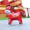 Novo Celebri da Internet Cavalo Chorando Desenho Animado Cavalo do Zodíaco Balão de Folha de Alumínio com Rodas, Pode Deslizar e Andar, Adereço de Foto para Balão