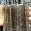 Suministrado directamente por el fabricante: cuentas redondas pequeñas de piedra natural, cuentas de arroz, cristal, turmalina, cuentas redondas de ágata, materiales hechos a mano para DIY, accesorios para pulseras