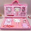 Nuevo Espejo de Maquillaje Planificador Set de Caja de Regalo Japonés Regalo de Alto Valor Estudiante Set de Cuaderno de PU Caja de Regalo