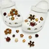 Accesorios Florales Perforados 3D Estilo Océano Iridiscente para Zapatos Desmontables Lindos Decoración de Estrella de Mar, Concha, Delfín Hebilla de Zapato Mayoreo