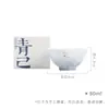 Tazas Maestras Azules y Blancas de Pared Delgada Hechas a Mano de las Dinastías Tang y Song, Juego de Té Gongfu Cerámica Pintada a Mano Tazas de Té para el Hogar, Luo Shen Xiangfei