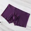 Ropa Interior Masculina de Seda de Hielo Pantalones Cortos Sueltos Ultra Delgados de Seda Sin Costuras Sexy Transpirable Talla Grande Ropa Interior Masculina Pantalones al por Mayor